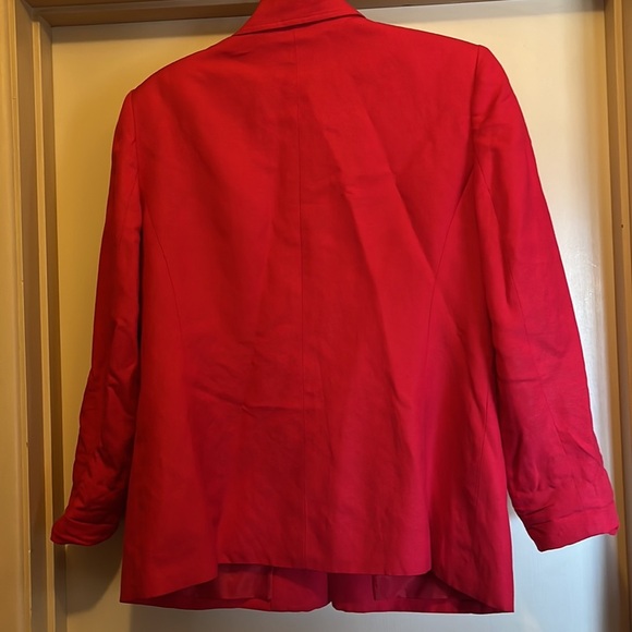 Le Suit Petite size 14P red suit jacket - Picture 7 of 9